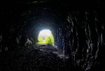 To access the east portal, I walked through the abandoned original bore (ex-New York Central) of State Line Tunnel